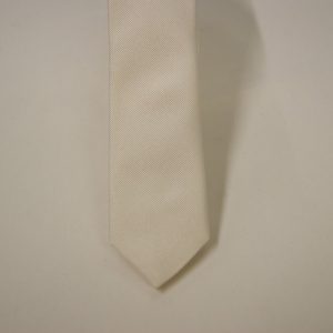 Cravatta – Jacquard cm.4,5 ¬– Bianco – Tinta Unita - COD.N5006 – seta 100% - made in Italy 2