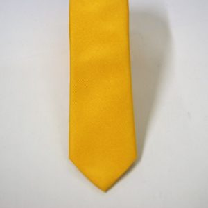 Jacquard ties cm.4,5 – yellow – unicolor - COD.N5001 - 100% silk - made in Italy 2