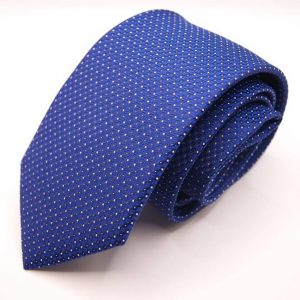 Jacquard Ties – Electric Blue Background – Classic Design - COD.N163 – 100% silk – made in Italy