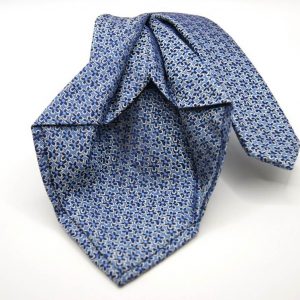 Cravatta-Settepieghe-Fondo Azzurro -Disegno Classico -Made in Italy-Seta 100%-COD.7P035 2