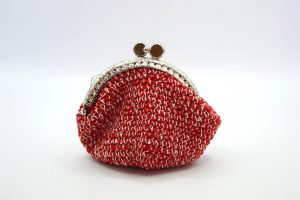 Crochet Coin Purse - Woman - Red White - Cotton 100% - Made in Italy – COD.PTM006