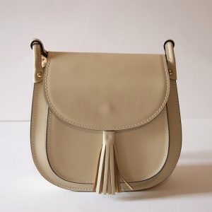 Unicolor Bag Beige - Woman - Leather 100% - Made in Italy – COD.CFB