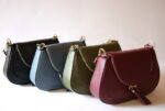 Borsa Tinta Unita Pelle Bordeaux 29x19x7 Pelle 100% Made in Italy COD.515B - immagine 2