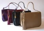 Borsa Tinta Unita Pelle Nero 29x20x13 Pelle 100% Made in Italy COD.605N - immagine 2