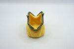 Crochet Coin Purse Yellow Handmade cm.8x6 Cotton 100% Made in Italy COD.PTM004 - Image 2