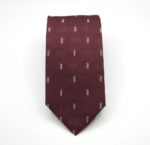 Extra Long ties Bordeaux background 100% silk Made in Italy COD.CRX015 - Image 2