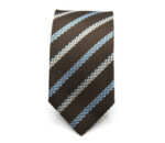 Extra Long ties Brown Background 100% silk Made in Italy COD.CRX022 - Image 2