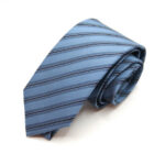 Cravatta Extralunga Azzurro seta 100% Made in Italy COD.CRX053