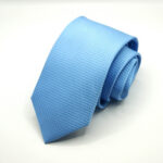 Extra Long ties Unicolor Diamantino Light Blue 100% silk Made in Italy COD.CXU002