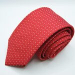 Extra Long ties Red 100% silk Made in Italy COD.CRX034