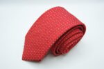 Cravatta Extralunga Rosso seta 100% Made in Italy COD.CRX034