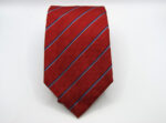 Extra Long ties Red 100% silk Made in Italy COD.CRX030 - Image 2