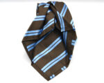 Jacquard ties Sevenfold Brown background 100% silk COD.7P030 - Image 2