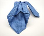 Jacquard Sevenfold ties Light Blue background 100% silk COD.7P004 - Image 2