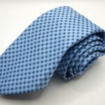 Jacquard Sevenfold ties Light Blue background 100% silk COD.7P007