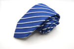 Cravatta Settepieghe Fondo Blu Elettrico Jacquard seta 100% COD.7P010