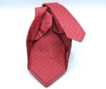 Jacquard Sevenfold ties Red background 100% silk COD.7P018 - Image 2