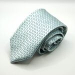 Jacquard Ties Classic Design Green Tiffany 100% silk COD.N131