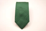 Jacquard Ties Green Background Classic design 100% silk COD.N044 - Image 2