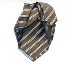 Jacquard ties Sevenfold Brown background 100% silk COD.7P031 - Image 2