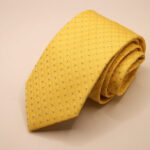 Jacquard Ties color story yellow silk 100% classic design COD.N029