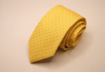 Cravatta Jacquard color story giallo disegno classico seta 100% COD.N029