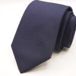 Jacquard ties Diamantino Unicolor Dark Blue 100% silk COD.101-NY