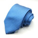 Jacquard ties Ligt Blue Classic design 100% silk COD.N129