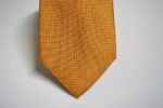 Cravatta Jacquard fondo Arancio disegno classico  seta 100% COD.N125 - immagine 2