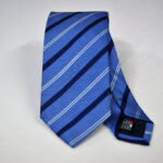 Jacquard ties Avion stripe design 100% silk COD.N122