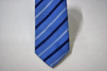 Jacquard ties Avion stripe design 100% silk COD.N122 - Image 2