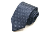 Cravatta Jacquard disegno classico Blu/Azzurro seta 100% COD.N150