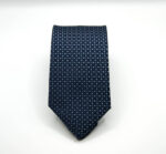 Cravatta Jacquard disegno classico Blu/Azzurro seta 100% COD.N150 - immagine 2