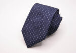 Cravatta Jacquard disegno classico Blu/Azzurro seta 100% COD.N151