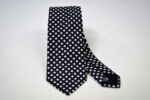 Jacquard ties Blue with White classic design 100% silk COD.N102