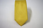 Jacquard Ties pin point Yellow Blue silk 100% made in Italy COD.N075 - Image 2