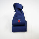 Jacquard ties under knot Blue background 100% silk COD.SN005