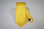 Jacquard ties Yellow satin unicolor 100% silk COD.N112