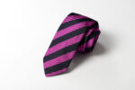 Cravatta Jacquard Pari Pari Blu/Fucsia seta 100% COD.252-NY