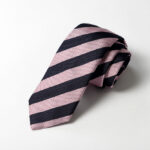Cravatta Jacquard Pari Pari Blu/Rosa seta 100% COD.006-NY