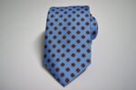 Twill Ties printed Light Blue Background Classic design 100% silk COD.N048