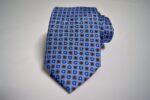 Cravatta Twill fondo Azzurro Disegno Classico seta 100% COD.N050