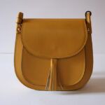 Borsa Tinta Unita Pelle Senape 23x22x9 Pelle 100% Made in Italy COD.CFS