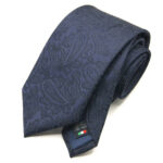 Unicolor Ties Cashmere Design Blue 100% silk COD.CU007