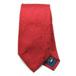 Unicolor Ties Cashmere Design Red 100% silk COD.CU005 - Image 2