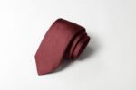 Jacquard ties Saglia Unicolor Bordeaux 100% silk COD.309-VN