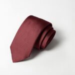 Jacquard ties Saglia Unicolor Bordeaux 100% silk COD.309-VN