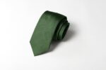 Jacquard ties Saglia Unicolor Green 100% silk COD.727-GA