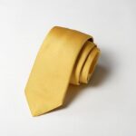 Jacquard ties Saglia Unicolor Yellow 100% silk COD.104-PR