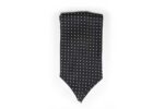 Andrews-Ties-Ascot-Pois-Nero-Bianco-Black-White-COD.AP013